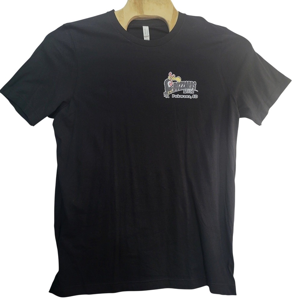 Bella Canvas Buzzards Bar Grill Pukwana SD Find Out Friday Graphic T-Shirt XL